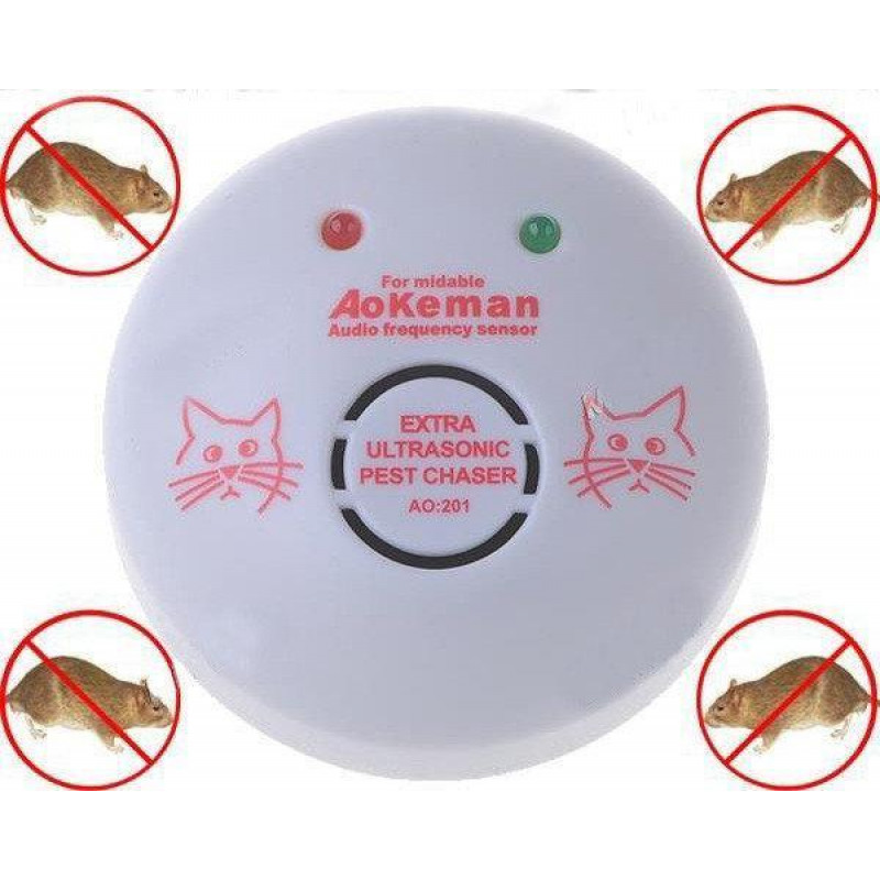 Мощный электромагнитный отпугиватель грызунов и тараканов Aokeman sensor AO 201/102 фото - 2