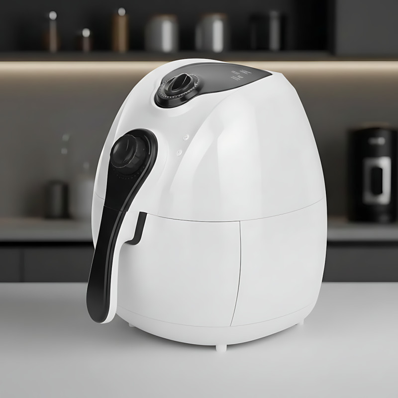 Мультипіч-аерофритюрниця Domotec MS-3220 4.5 л, потужність 1300 Вт, 6 програм, механічне керування, білий фото - 9