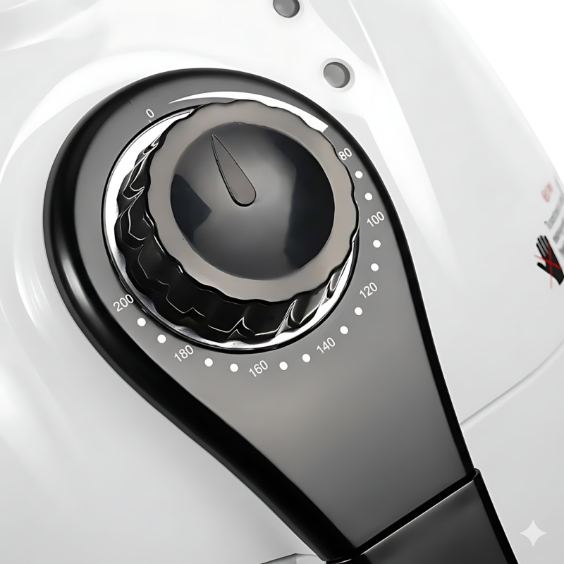 Мультипіч-аерофритюрниця Domotec MS-3220 4.5 л, потужність 1300 Вт, 6 програм, механічне керування, білий фото - 5