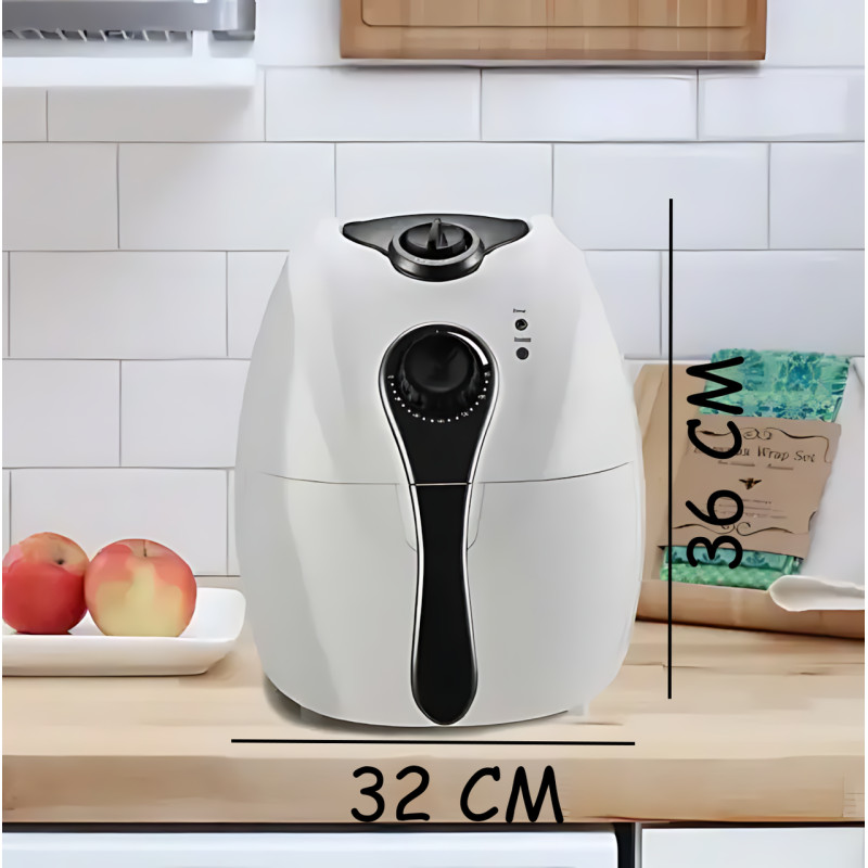 Мультипіч-аерофритюрниця Domotec MS-3220 4.5 л, потужність 1300 Вт, 6 програм, механічне керування, білий фото - 8