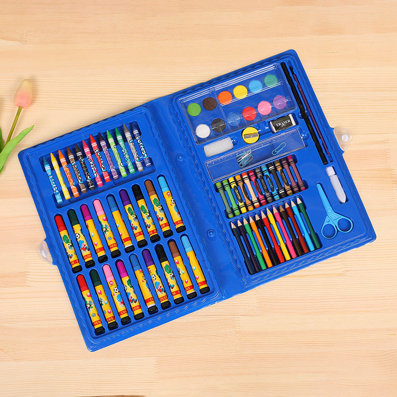 Детский набор художника 86 предметов Happy Day, набор для рисования 2 цвета фото - 1