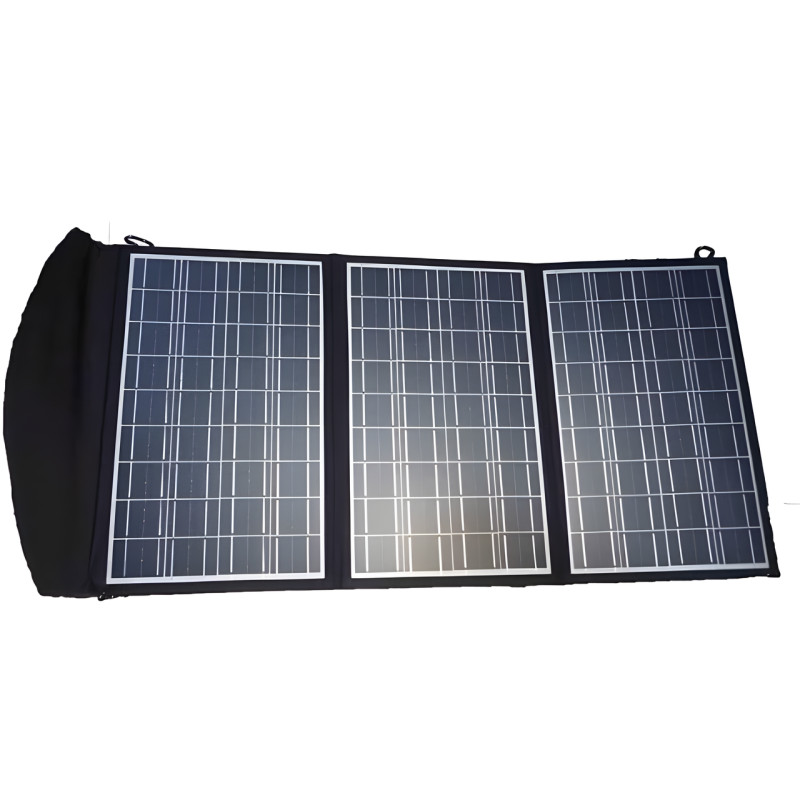 Складана портативна сонячна панель GD-ZD1845 45 W 17.8 V на 3 секції з USB фото - 7