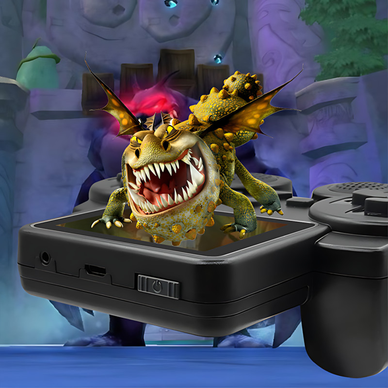 Портативна ігрова консоль Lanxinda S10, джойстик-приставка з екраном 2.4'', 520 вбудованих ігор, режим на 2 гравців, 1020 мА·год фото - 8