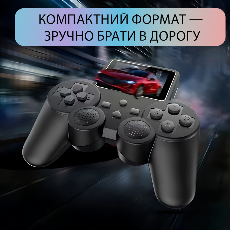 Портативна ігрова консоль Lanxinda S10, джойстик-приставка з екраном 2.4'', 520 вбудованих ігор, режим на 2 гравців, 1020 мА·год фото - 6