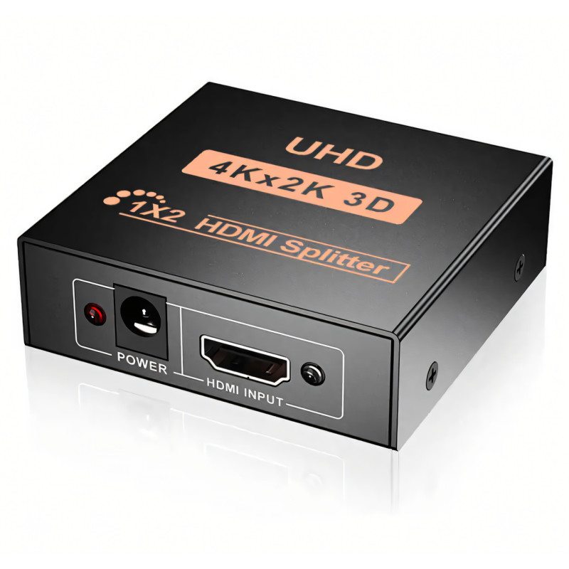 Активний HDMI-розгалужувач на 2 порти UHD, двоспрямований відео сплітер 4К фото - 3