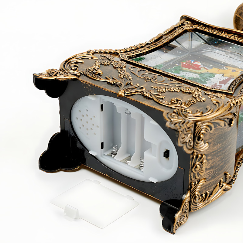 Праздничный музыкальный фонарь Nostalgic Phone 814, Санта-Клаус в старинном телефоне, LED подсветка, эффект снега, музыка, USB+AAA фото - 7 Праздничный музыкальный фонарь Nostalgic Phone 814, Санта-Клаус в старинном телефоне, LED подсветка, эффект снега, музыка, USB+AAA фото - 7