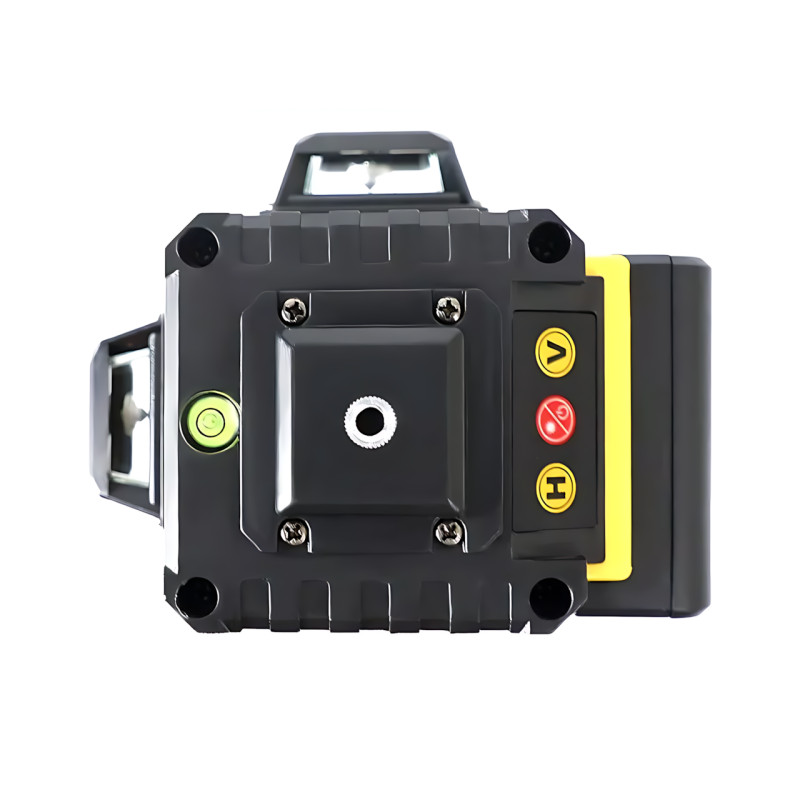 Лазерный уровень Laser Level 4D/16 линий, 2 АКБ, Аккумуляторный нивелир самовыравнивающийся, YELLOW фото - 3