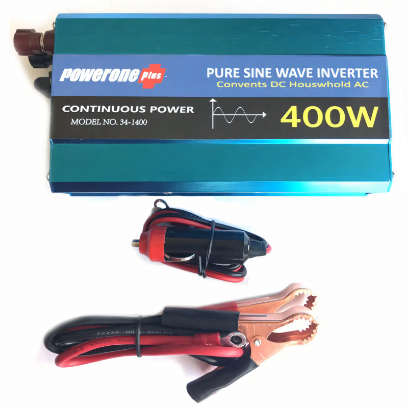Інвертор Power One 400 W, перетворювач постійного струму, автомобільний інвертор, чиста синусоїда фото - 5