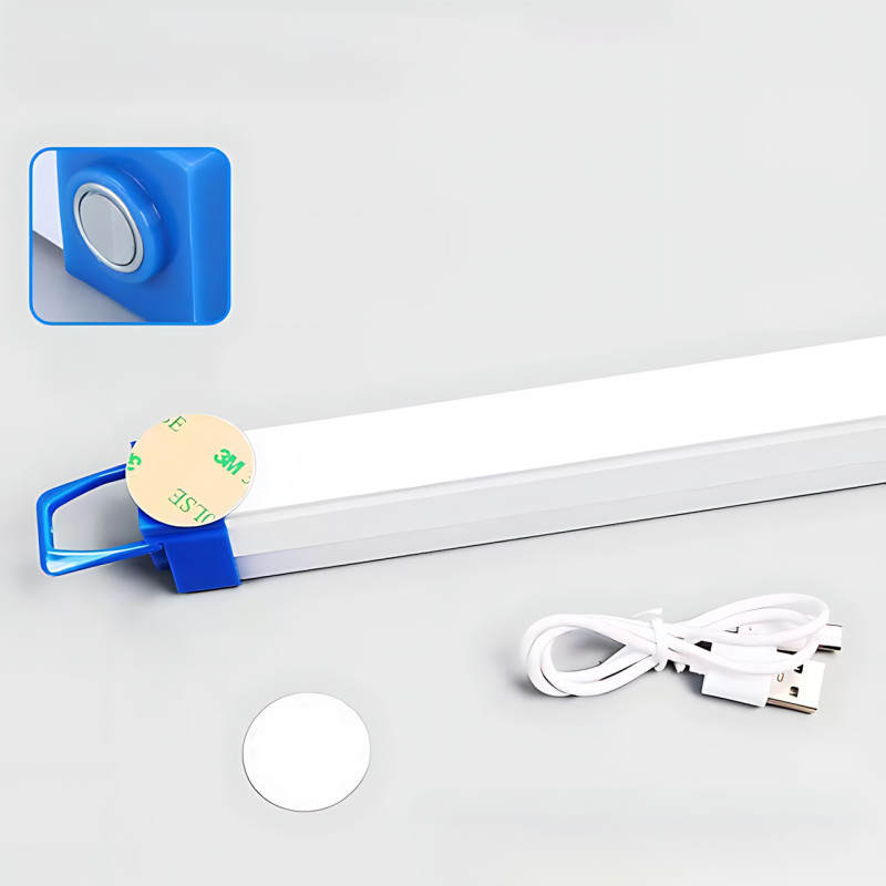 Аккумуляторная LED лампа CBK BK-700 21Вт, кемпинговая трубка 70 см с пультом ДУ, магнитное крепление, 3 режима, USB фото - 6