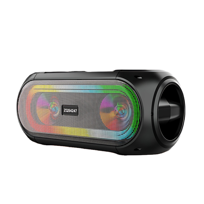 Портативная акустическая Bluetooth колонка ZQS4247 с радиомикрофонами и TWS фото - 4