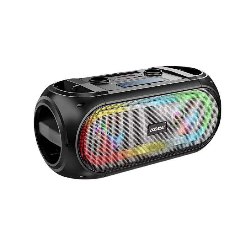 Портативная акустическая Bluetooth колонка ZQS4247 с радиомикрофонами и TWS фото - 3