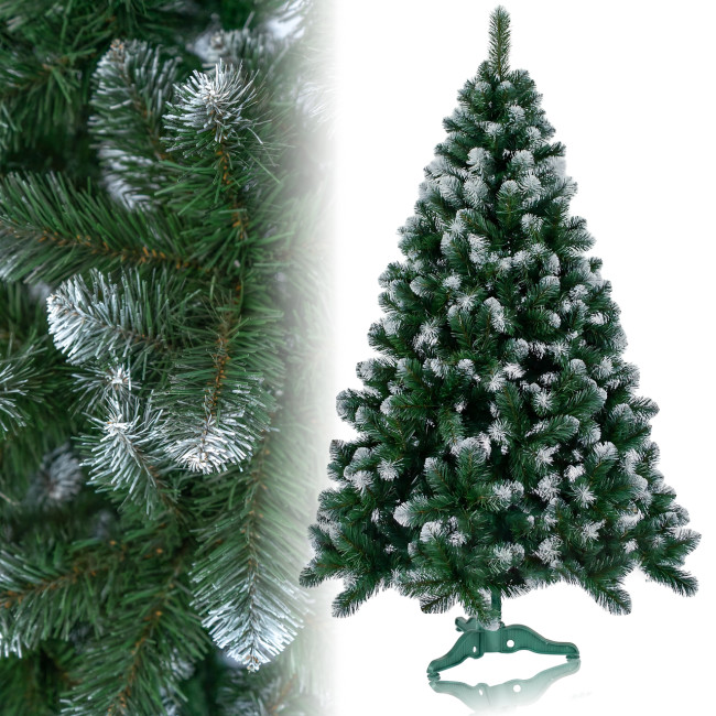 Ялинка штучна &laquo;Королева&raquo; з вогнестійкої екопленки ПВХ з білим кінчиком, Україна &mdash; висоти від 0.35 до 4.0 м 2