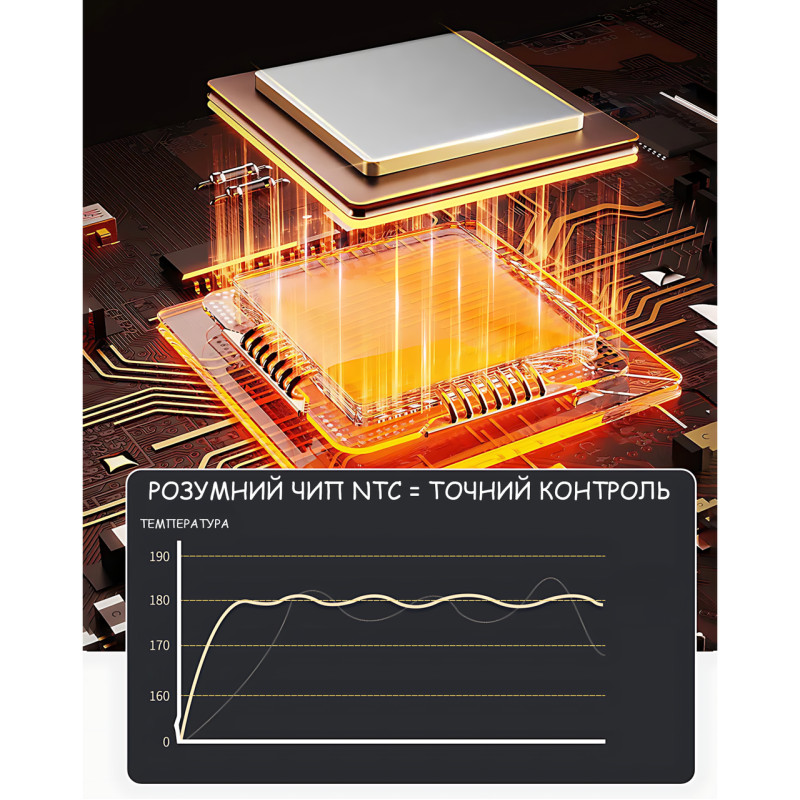Аэрогриль Crownberg CB-5553, 6,5 л, 2000 Вт, сенсорный, с таймером и съёмной антипригарной чашей фото - 9