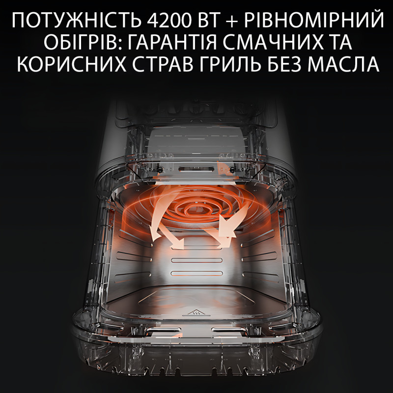 Фритюрница аэрофритюрница Zepline ZP-216, 12 л, 4200 Вт, 2 ТЭНа, сенсорное управление, антипригарная, сталь фото - 7
