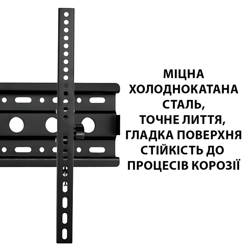 Настенное кронштейн-крепление для ТВ 32″-75″ SH-65T, наклонное, VESA 600×400 мм, до 60 кг, -15°/+15° фото - 5