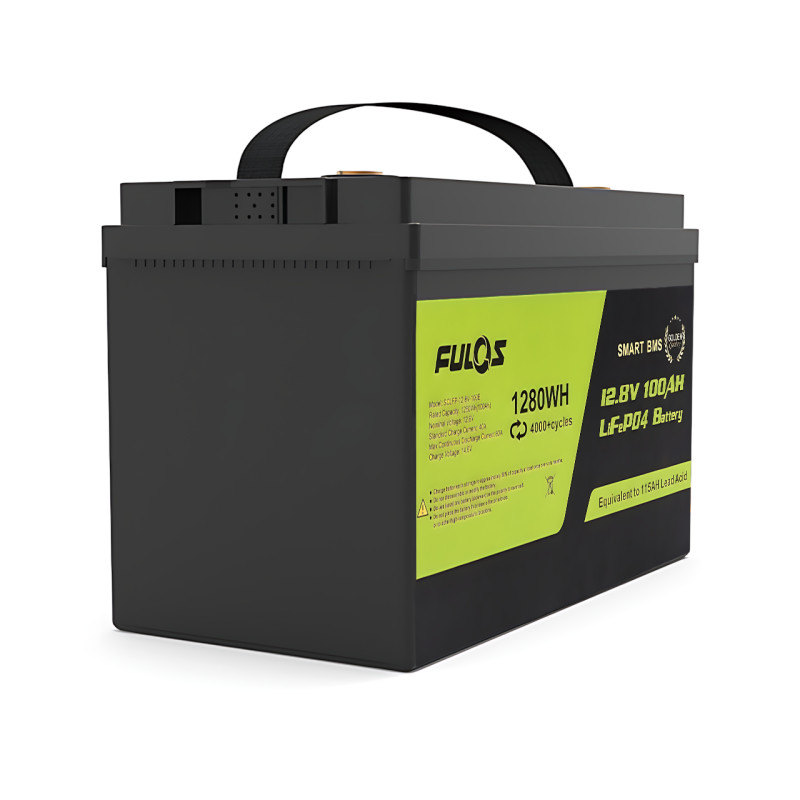Аккумулятор LiFePO4 FULOS 12.8V 100Ah (1280Wh) Smart BMS, 4000+ циклов, заряд 14.6V, ток разряда 80A фото - 4