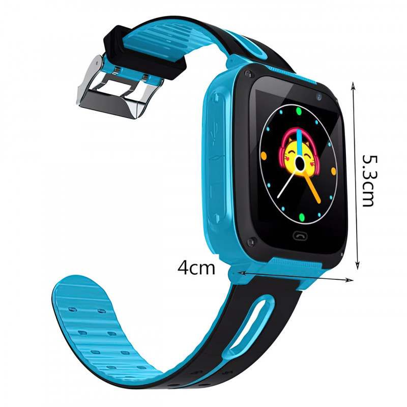 Детские умные часы Smart Watch F2 с GPS и Sim картой Голубой фото - 5