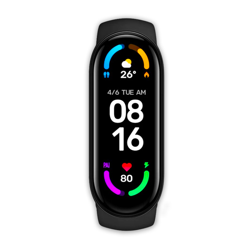 Фитнес-трекер смарт часы Smart Band M6 Black фото - 3