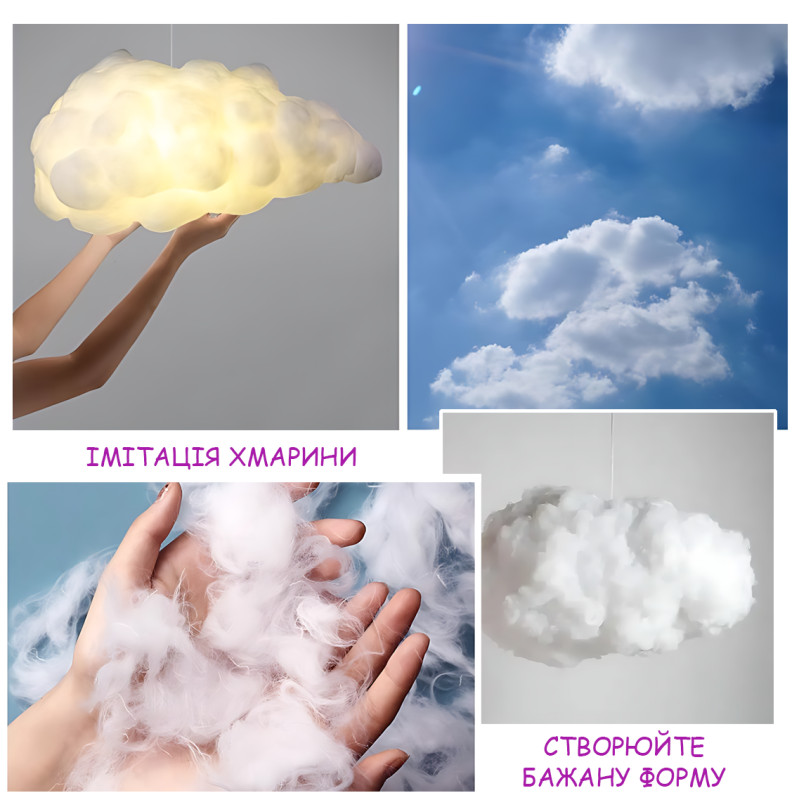 Світильник-обладнання DIY Cloud Atmosphere Light MA704, підвісний led-світильник з RGB-підсвіткою, пультом ду, Bluetooth фото - 5