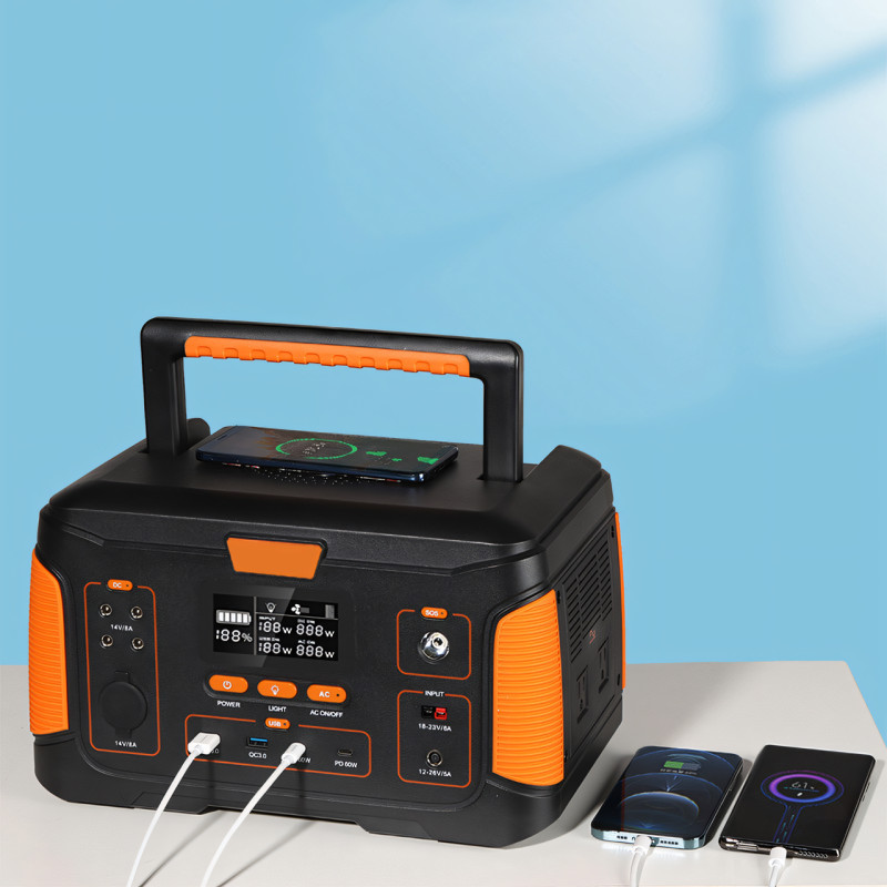 Портативная электростанция WX1438, 650W, (171 000 мАг), разъемы: USB, Type-C, DC, 2 розетки, фонарь фото - 5