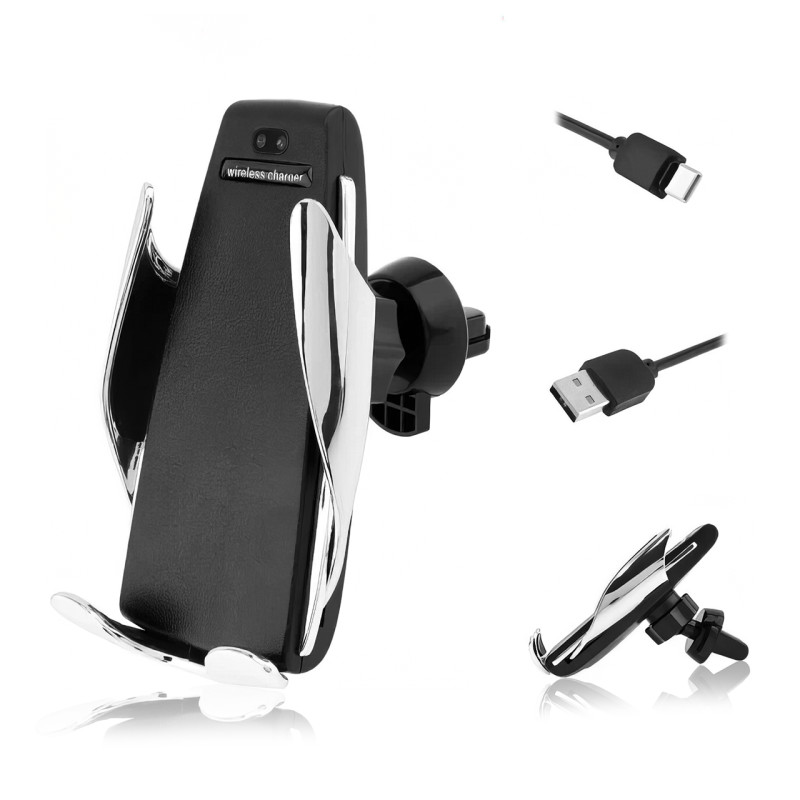Автомобильный держатель для смартфона SmartSensor Pro S5 с беспроводной зарядкой, 10 Вт, от 4 до 6.5 дюйма фото - 6