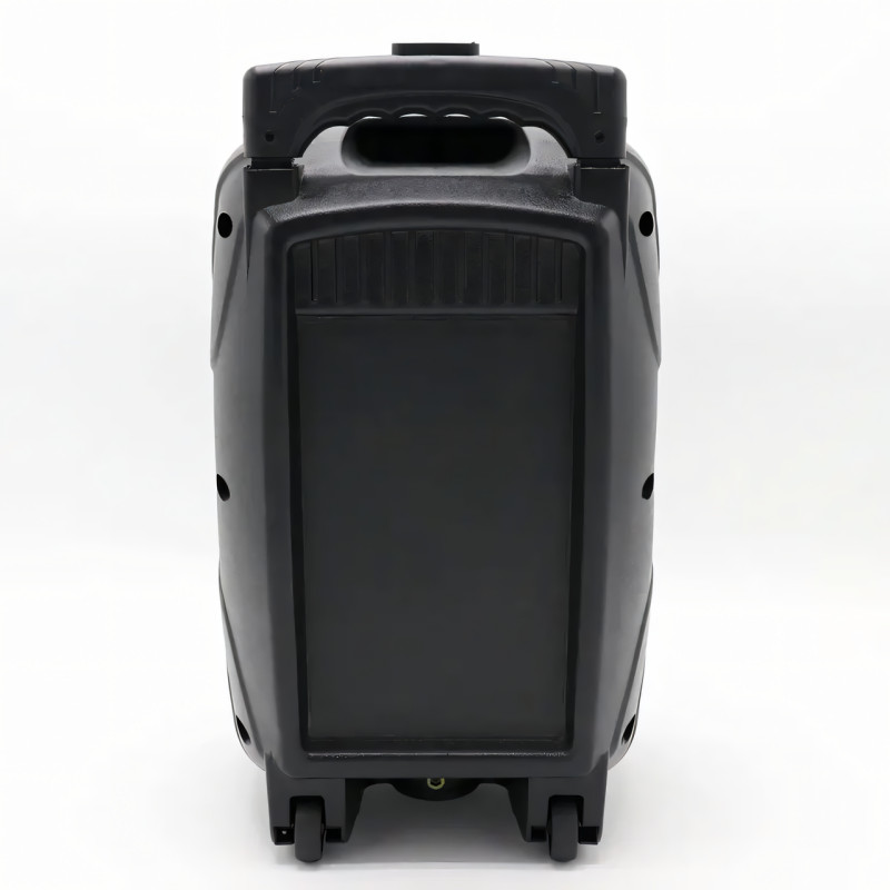 Портативна колонка Kimiso QS-1203, Bluetooth-колонка 12inch з мікрофоном і світломузкою, TF-карта, USB, FM фото - 3
