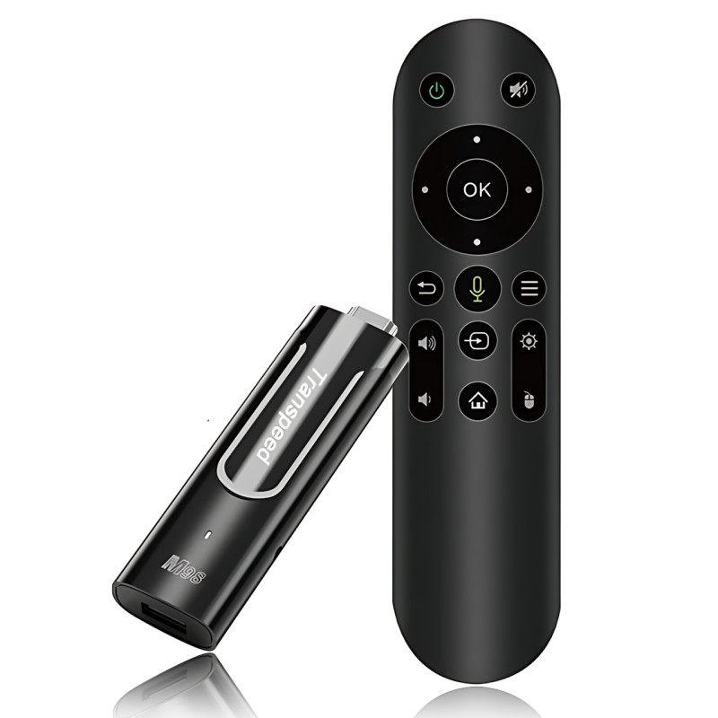 Смарт ТВ стик Transpeed M98 Y9, Amlogic S905Y4, 2/16ГБ, Android TV11, 4K HDR, BT пульт с голосовым управлением фото - 2