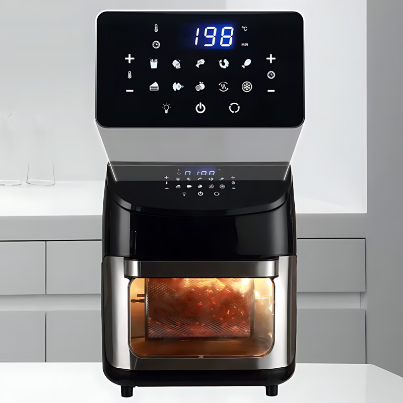 Аэрофритюрница Hoffmans HM-782, 15 л, 2400 Вт, с LED-дисплеем, конвекцией, грилем и запеканием, мультипечь фото - 9
