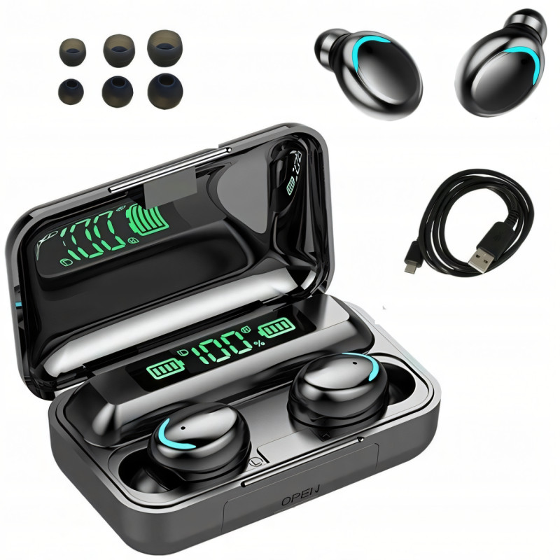 Бездротові навушники Bluetooth F9 TWS WIRELESS, 2000 mAh фото - 4