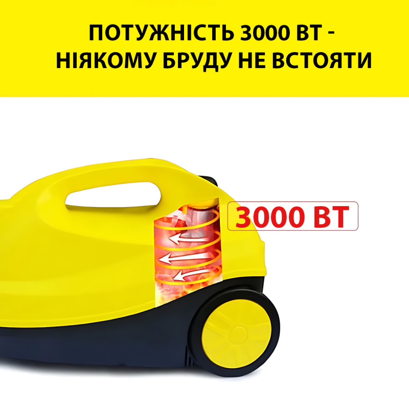 Пароочиститель Zepline ZP-00223 3000 Вт с баком 1,2 л, 4 бар, с набором насадок для очищения без химии Белый фото - 4