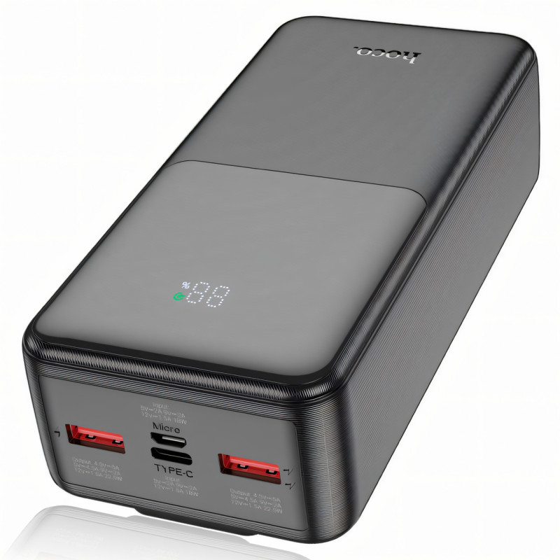 Power bank HOCO J119A, павербанк 22.5W+PD20, емкость 20000mAh, быстрая зарядка, дисплей и встроенный кабель фото - 5