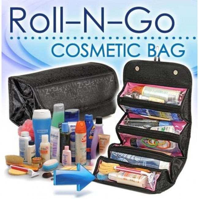 Органайзер-сумочка для косметики Roll and Pack, органайзер для зберігання косметики, зручна косметичка