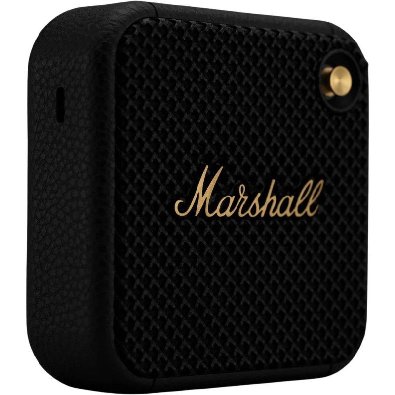 Бездротова Bluetooth 5.1 колонка Marshall Willen, час роботи понад 15 год, Type-C, з мікрофоном, чорний колір фото - 3