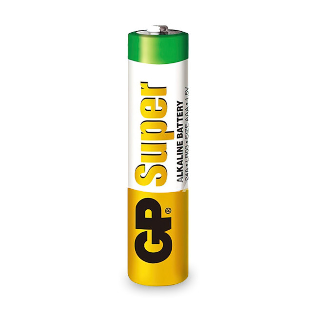 Батарейка мизинчиковая GP Super, ААА, 1.5 В, алкалиновая