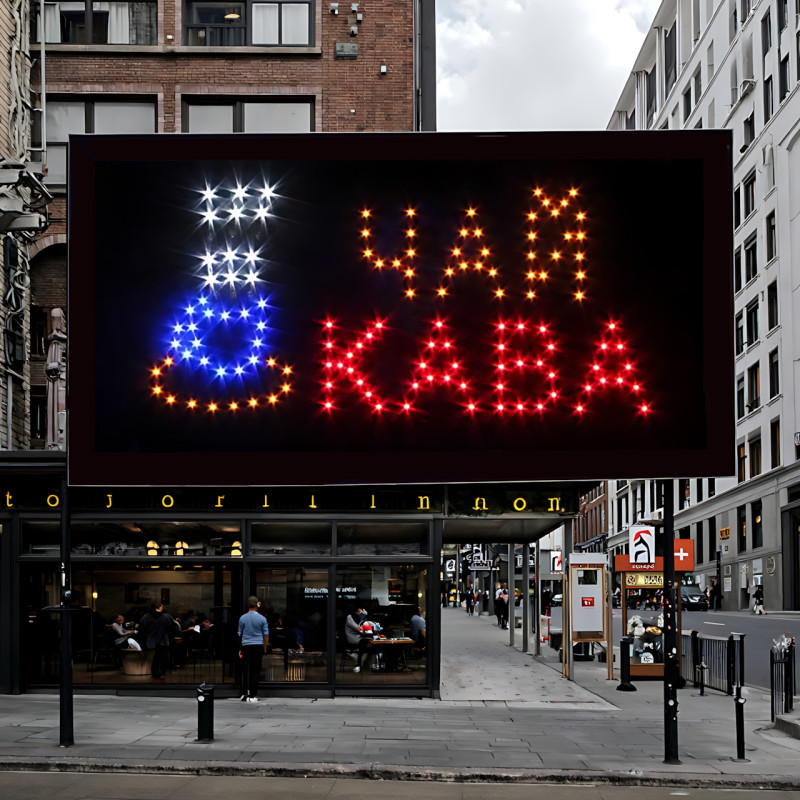 Вивіска LED «КАВА ЧАЙ», світлодіодне табло, живлення 220 V, 48×25 см фото - 10