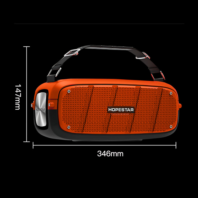 ​​​​​​​Портативная Bluetooth колонка Hopestar A20 PRO с микрофоном, Power Bank, влагозащитой IPX6, 55 Вт, АКБ фото - 9