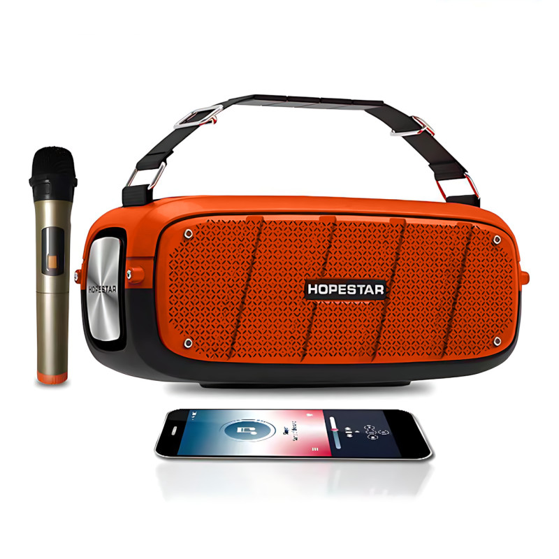 ​​​​​​​Портативная Bluetooth колонка Hopestar A20 PRO с микрофоном, Power Bank, влагозащитой IPX6, 55 Вт, АКБ фото - 4