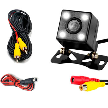 Автомобильная камера заднего вида 170 градусов NJ AKAI Vision A-101, ночная подсветка, провода в комплекте