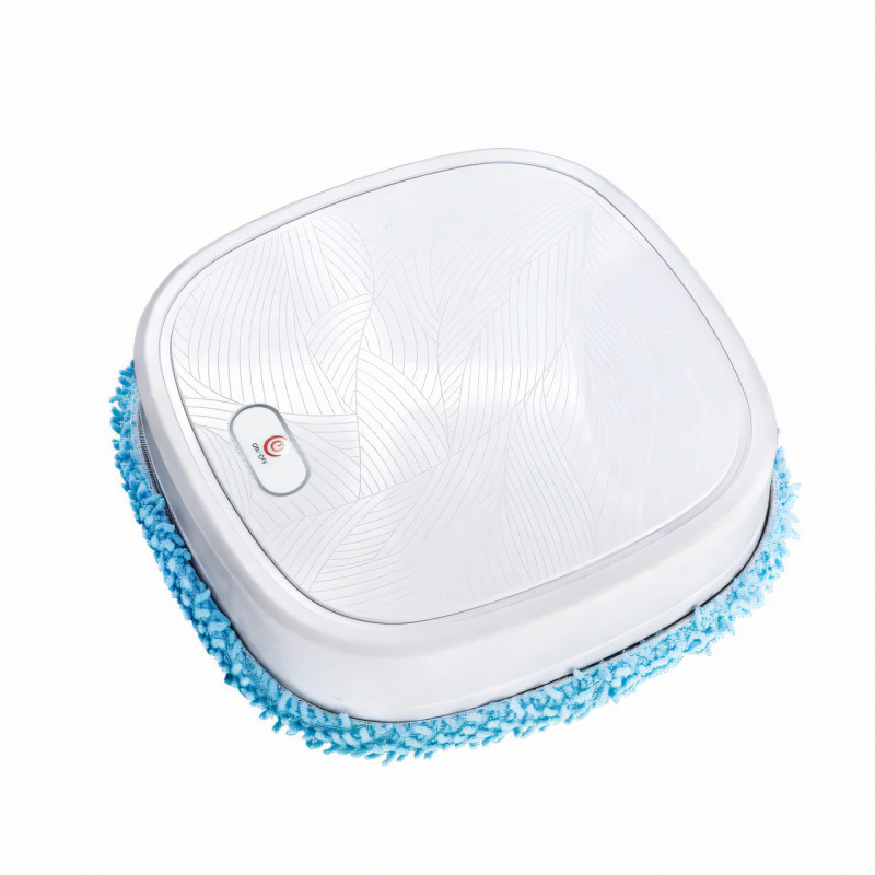 Мийний робот-пилосос INTELEGENT AUTOMATIC BRUSH MOPPER 619, імітація ручного миття підлоги, висота 6 см, білий фото - 2