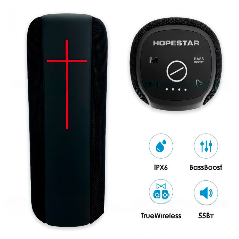 Портативная беспроводная колонка Hopestar p15 pro, 20 вт, Защита от воды IPX 7 фото - 2