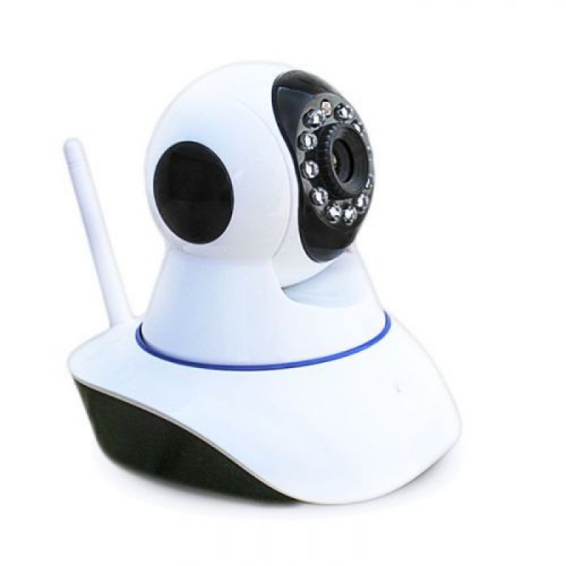 Беспроводная поворотная WIFI IP камера SMART PRO Q5, с датчиком движения и ночным видением, белая фото - 3