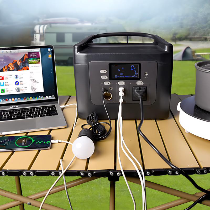 Зарядна станція UKC Sine 600W, 12 V 40 A, чиста синусоїда, 2 USB, 2 Type-C, розетки 220 В, бездротова зарядка фото - 7