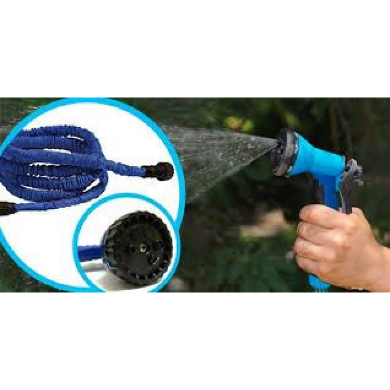 Компактный поливочный чудо шланг X-hose с водораспылителем 30 м, 8 режимов фото - 7