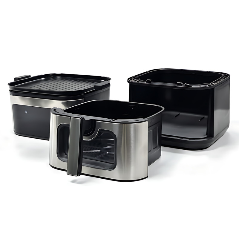 Аерогриль фритюрниця DOMOTEC MS-3225, 7 л, 3500 Вт, 2 нагрівальні елементи, Air Fryer без оливи, механічне керування фото - 3