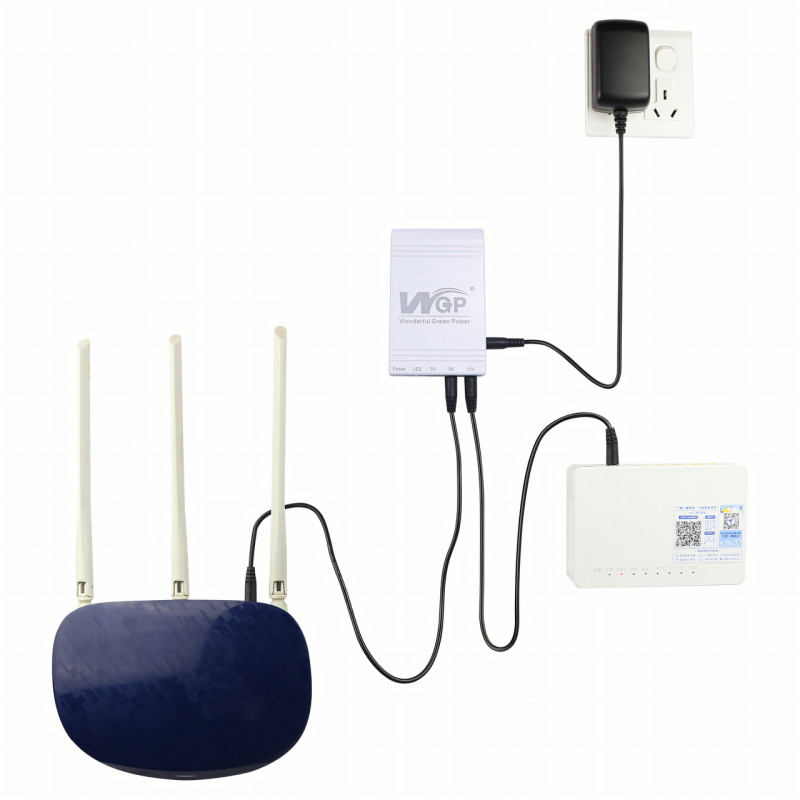 Джерело безперебійного живлення для роутера UPS WGP MiniUPS DC, повербанк для роутера 12V/9V/5V фото - 9