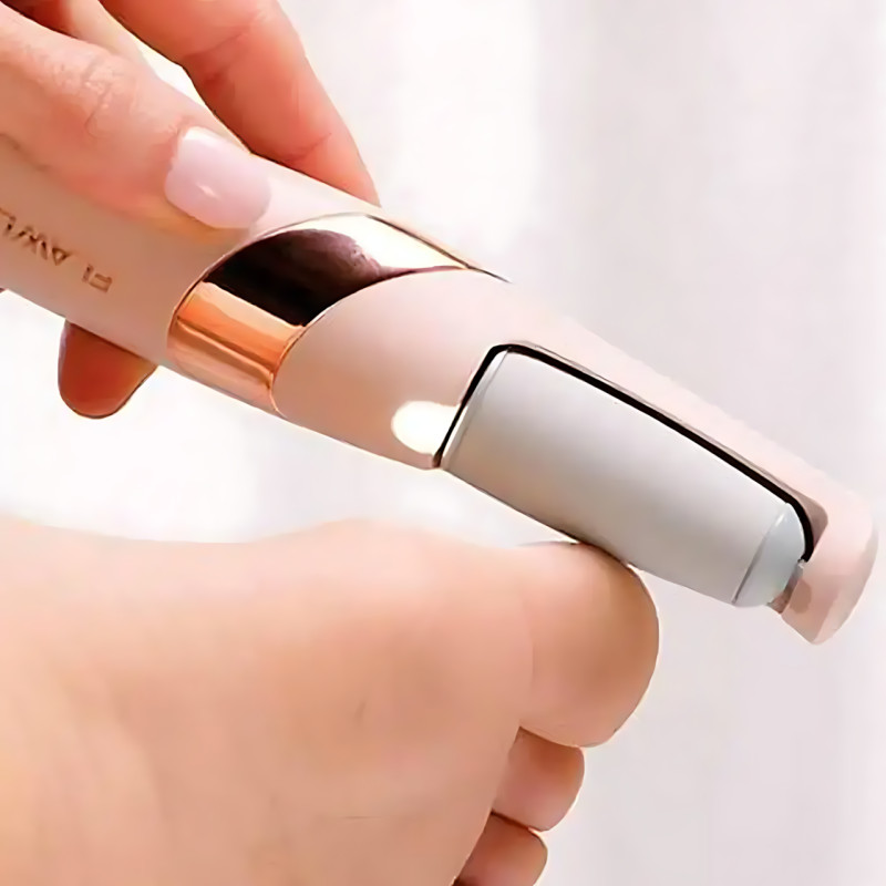 Електрична пемза для педикюру Pretty Girl Flawless Pedi AND 002, 2 насадки, акумуляторна, 2 швидкості, USB фото - 4