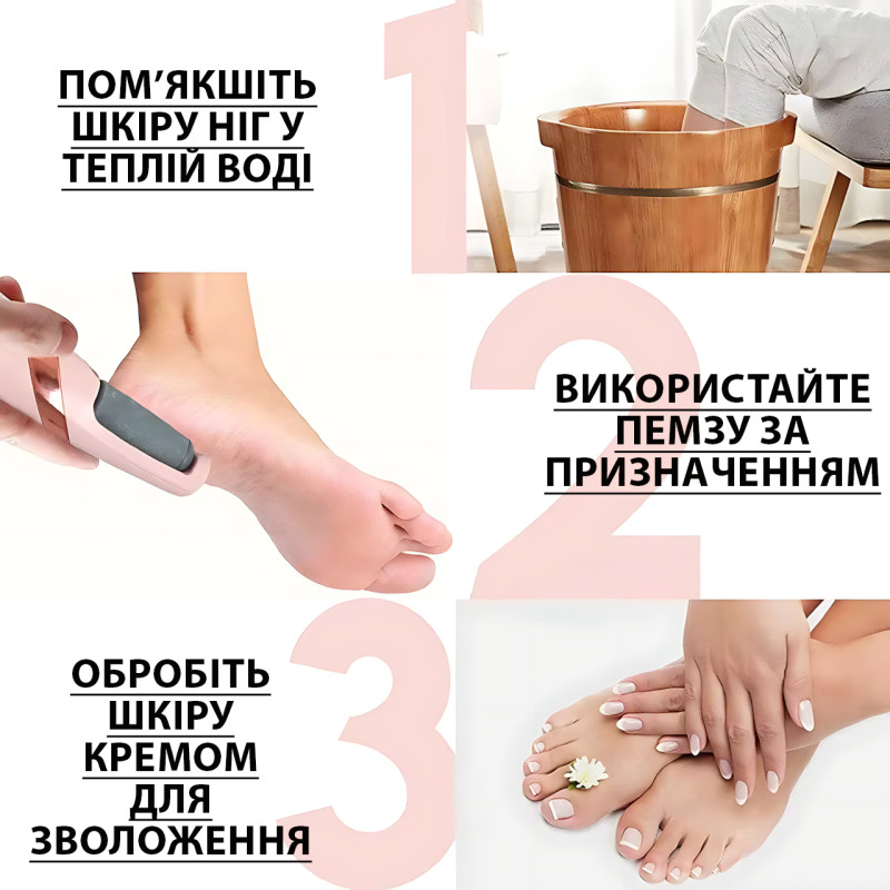 Електрична пемза для педикюру Pretty Girl Flawless Pedi AND 002, 2 насадки, акумуляторна, 2 швидкості, USB фото - 5