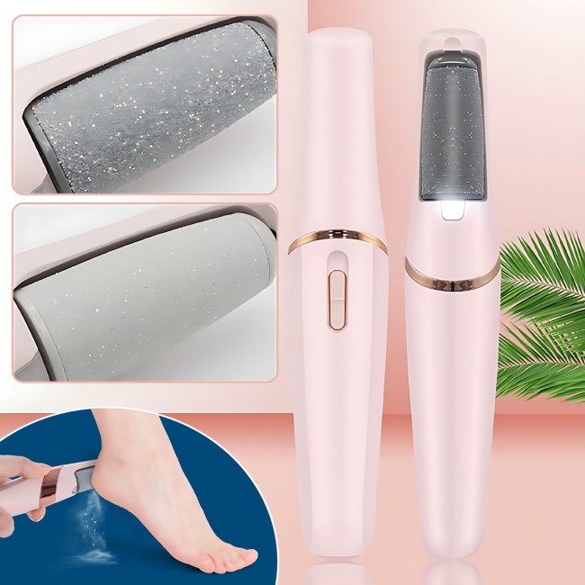 Електрична пемза для педикюру Pretty Girl Flawless Pedi AND 002, 2 насадки, акумуляторна, 2 швидкості, USB