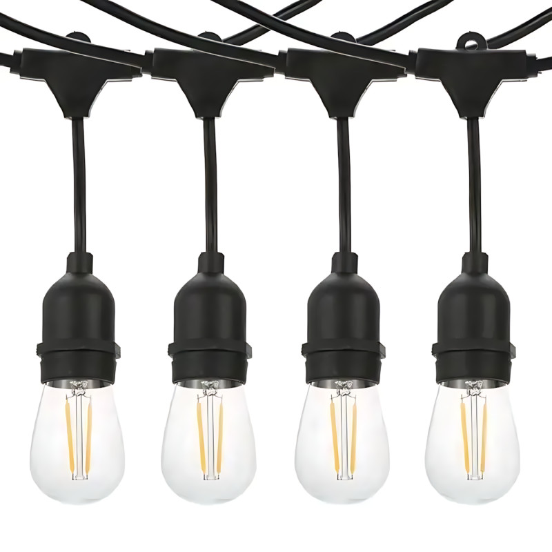 Світлодіодна вулична гірлянда в стилі ретро-лампочок SFK-12, 5 м, 10 LED, работа от 220V фото - 2