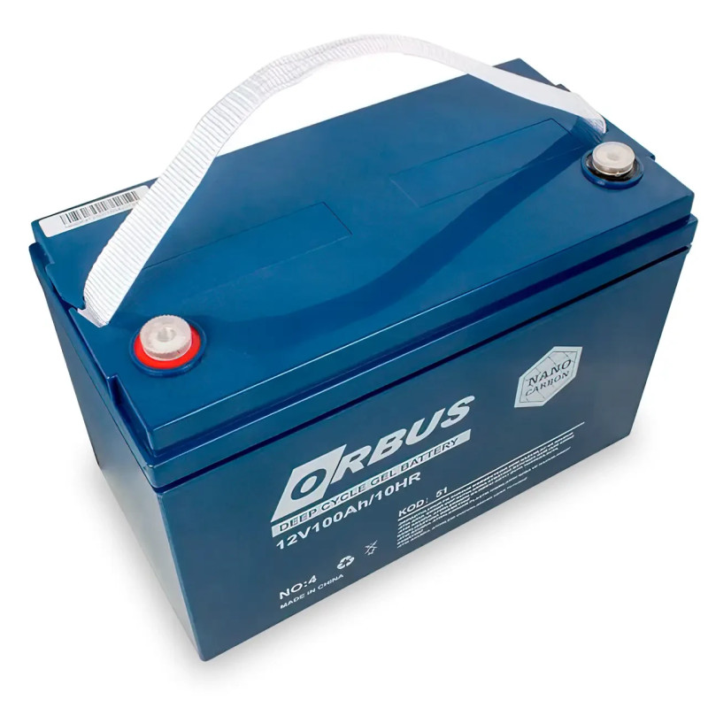 Гелевий акумулятор Orbus CG12100 GEL на 100 А/год, 12 В для аварійного освітлення, для ДБЖ фото - 2